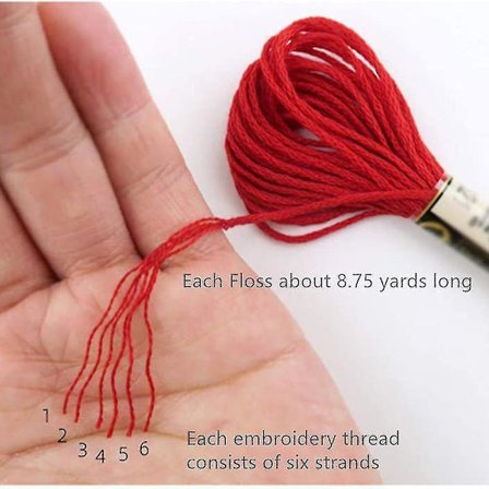 Premium Broderitråd i Regnbågens Färger, Korsstygn Broderitråd, Vänbandsgarn, Hantverkstråd, 100 Färger Per Förpackning, 30 St