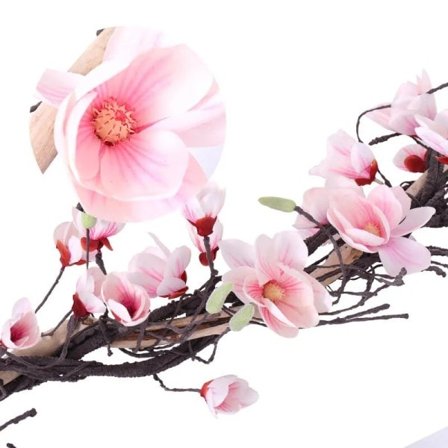 Kunstige Blomster Silke Magnolia Vegg Ivy Vine Krans Garland Hengende Tre grener blomster