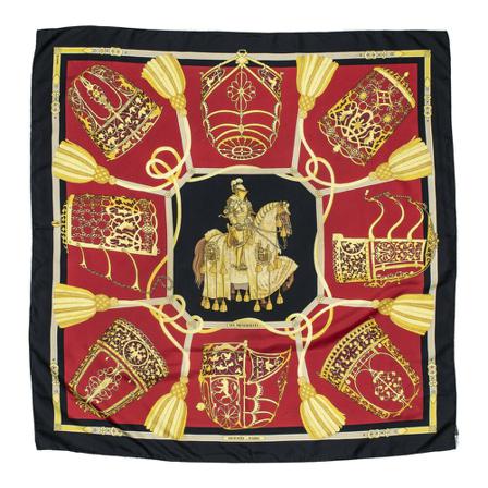 Hermès Vintage, Pre-owned Scarf Zwart, Dames, Maat:ONE Size