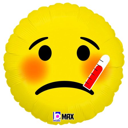 Folieballon Syg Emoji