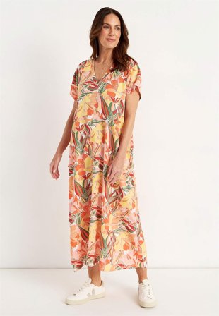 Cellbes of Sweden - Kjole i viskose med et blomstermønster i multi / mønstret til damer i størrelse 50/52