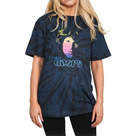 The Doors Unisex Adult Jim Gradient Tie Dye T-Shirt S Blå