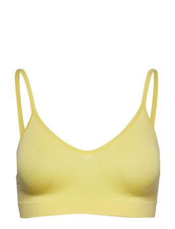 Lucia Bra Top Solid Lingerie Bras & Tops Soft Bras Tank Top Bras Gul Missya