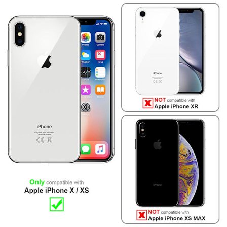 Apple iPhone X / XS Hülle Handy Cover TPU- case - Chrome Look med Kameraskydd