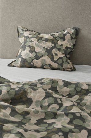 Jotex - Putetrekk i Lin Mørk grønn - CARA - Kjøp Putevar hos Jotex