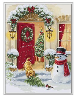 Stickpackung Bild Welpenweihnachtsspaß - Luca-S