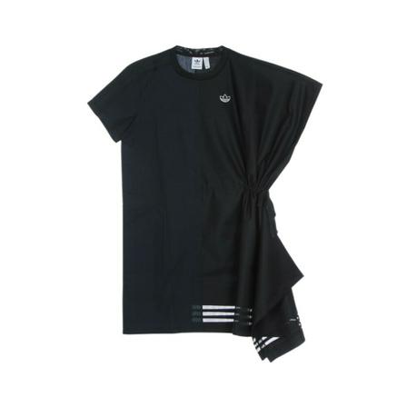 Adidas, Tee dress Zwart, Dames, Maat:L
