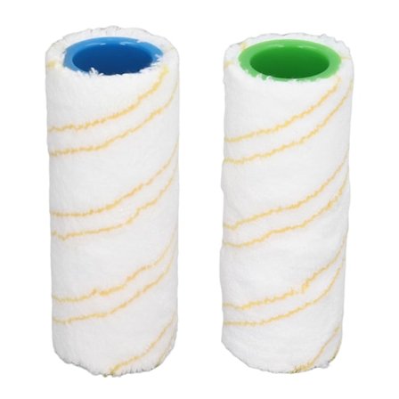 Rengjøringsmiddel for harde gulv, utskiftningsbørstevalse, mikrofiber, vaskbar, våt/tørr bruk for Karcher FC3 FC3D FC5 FC5D FC7 Gul