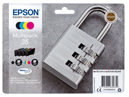 Epson 35 Multipack - 4-pack - svart, gul, cyan, magenta - original - blekkpatron