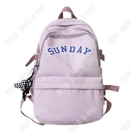 Ryggsäck - TD - Engelsk - Vattentålig nylon - Stort kapacitet - Lila