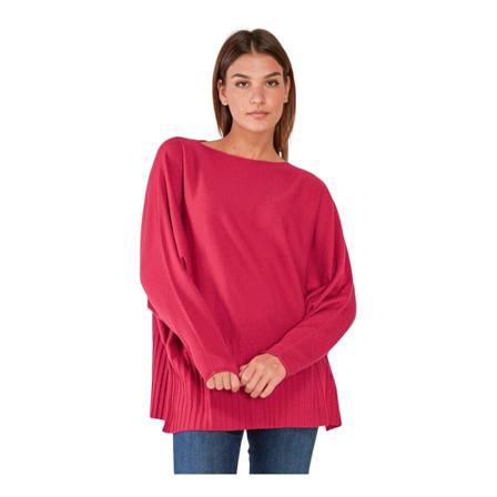 Liviana Conti, Round-neck Knitwear Roze, Dames, Maat:M