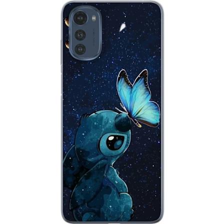 Motorola Moto E32s Gjennomsiktig deksel Stitch sommerfugl