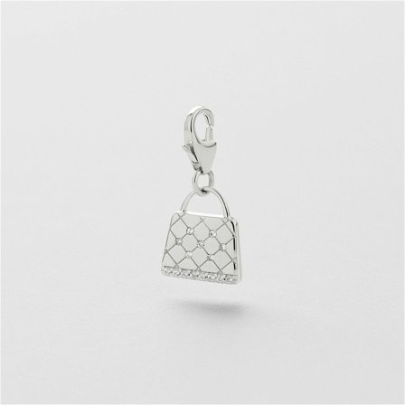 Purse Charm - Sterling Silver - Safira