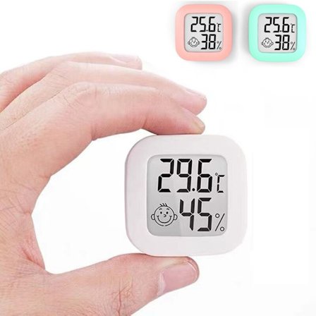 Mini LCD digital termometer rosa