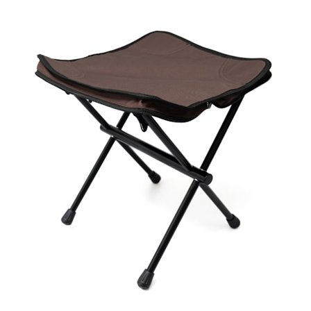 Campingpall, 33,8 cm bärbar hopfällbar pall för utomhusvandring, fiske, 300 kg kapacitet med bärväska