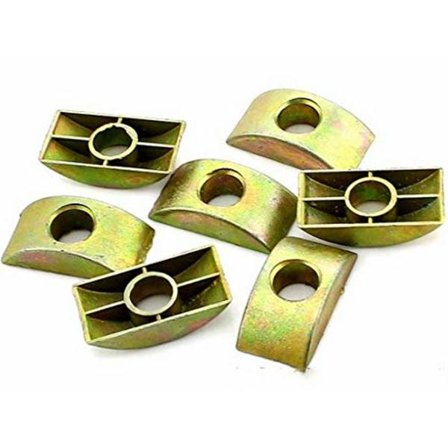 10 stk. Halvmåne møtrik afstandsholder 8 mm huldiameter Halvmåne form møbler C