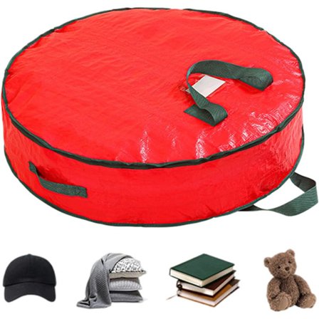 Oppbevaringspose for juletre, oppbevaringsboks for girlander, vanntett, støvtett, oppbevaringsorganisator under sengen for leker, dekor, 