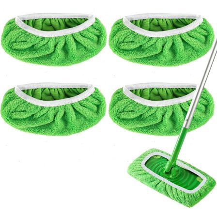 Passer til Swiffer Sweeper Mopp, tørre og våte moppekluter for husholdningsbruk, vaskbare våte puter for mopping av gulv