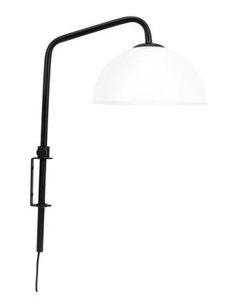 Jazz Opal/Sort Væglampe Home Lighting Lamps Wall Lamps Sort Dyberg Larsen