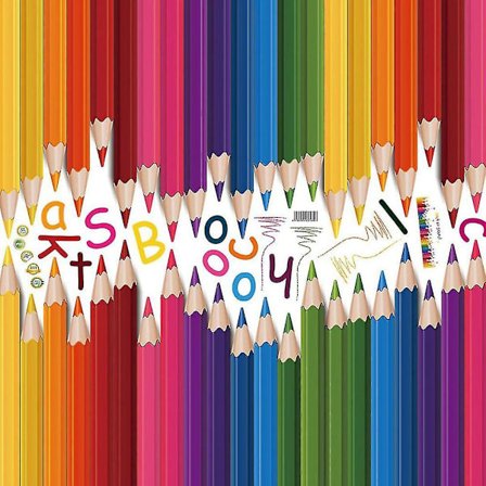 DIY Väggmålning Penna Tillbaka Till Skolan Vinylkonst Ord Citat Väggdekal PVC Avtagbar Flerfärgad