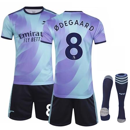 2024-2025 Arsenal Aawy Barnefotballdrakt Nr. 8 Odegaard - Perfekt 18