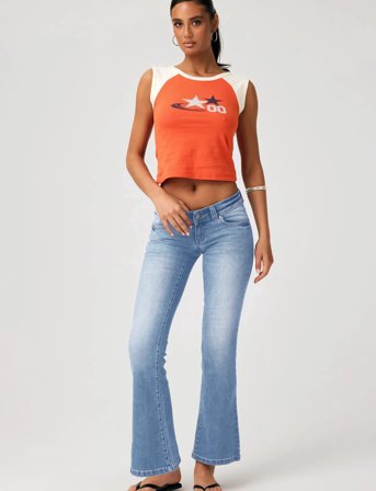 ABRAND 00 Super Low Kick Tall Liv Light Vintage Blue - Blue - 28