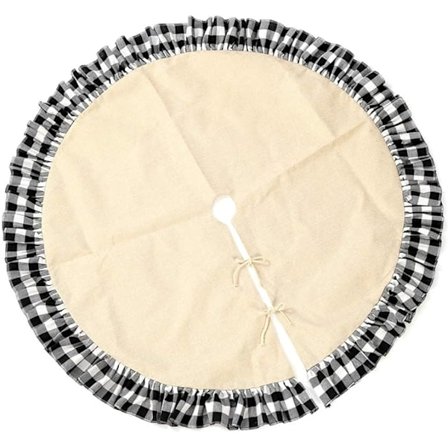 Julgrans kjol med volang i jute