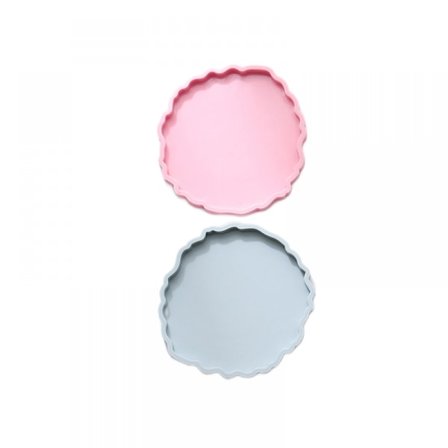 2PCS Kristall Drop Lim Diy Trycklera Lera Platta Gunga Bord,