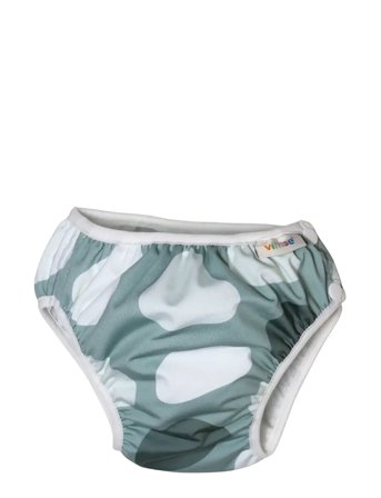 Imse Vimse Swim Diaper M 7-10Kg, Green Shapes - Green - M 7-10KG