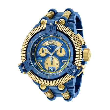 Invicta Watches King Python 35224 Men's Quartz Watch - 50mm Blå, Herre Ure, Størrelse: ONE Size