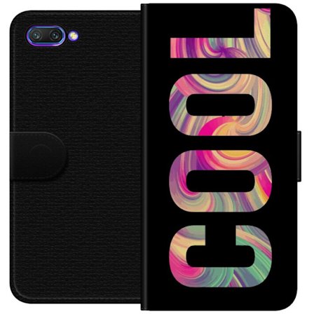 Yhteensopiva Lompakkokotelo Honor Honor 10 Nykytaiteellinen typografia taiteilu sanaa LOVE nestemäisissä sateenkaariväreissä mustaa taustaa vasten