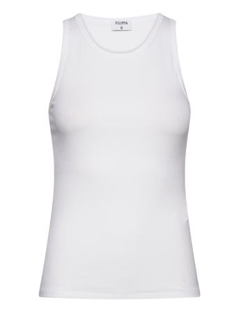 Filippa K Fine Rib Tank Vit