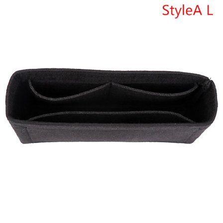 1:a Kvinnor Insert Bag Filt Tyg Handväska Organizer Bag Black StyleB S