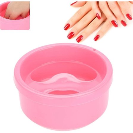Hand Soak Bowl, Nail Art Hand Wash Soak Bowl Tjockare Poleringsbehandling Falsk Nagelborttagningsskål Manikyrverktyg