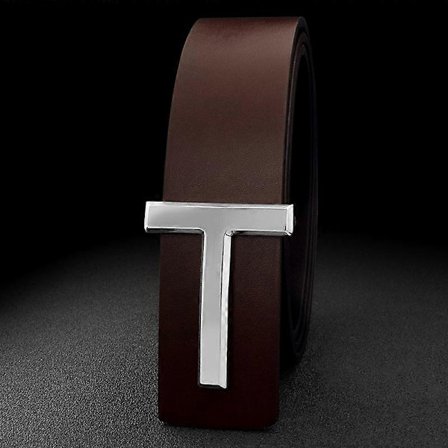 T Bokstav Designerbelte Denim Kompatibelt med Mal Lær Svart Belte Herre Mote Luksus Designer Lærbelte