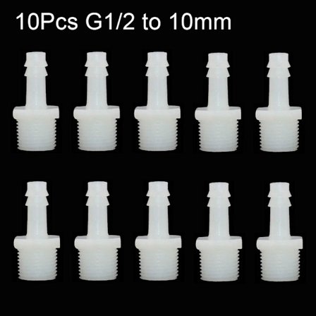 1/10 stk Slangekobling Rørkobling 10 STK G1/2 TIL 10MM 10 STK
