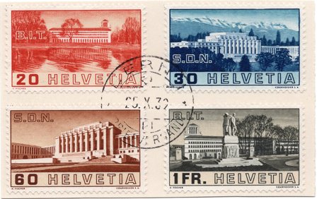 Schweiz 1938 - MICHEL 321-324 - Stemplet