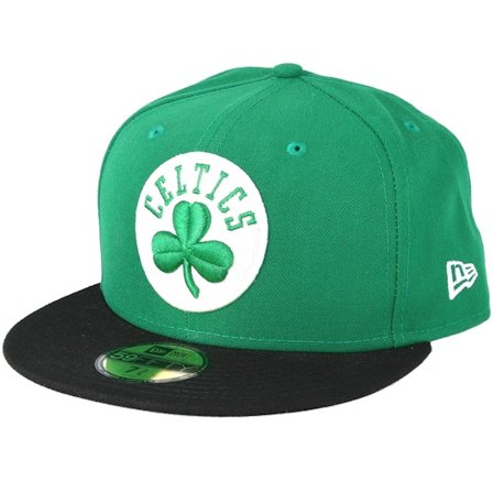New Era - NBA Green fitted Czapka Z Daszkiem - Boston Celtics Basic Green 59Fifty Fitted @ Hatstore