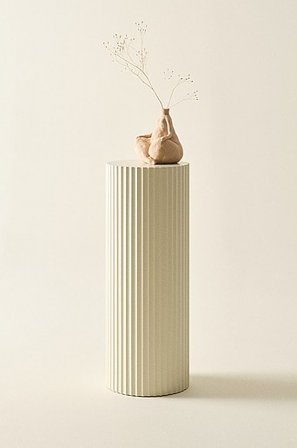 Jotex - Beistelltisch Ø 30 Cm, Hoch Naturweiß - LUNDEN - Kaufe Beistell- und Ablagetische bei Jotex