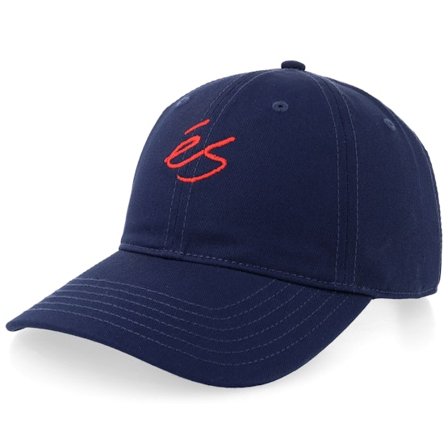 éS - Black - unconstructed - Cap - Mini Script Clipback Navy Dad Cap - Hatstore