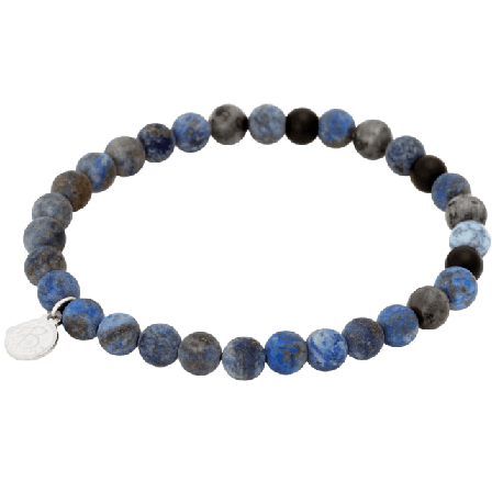 by BILLGREN Barker | Beadsarmband Accessoarer Herr Blå 19 cm