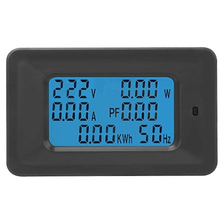 6 i 1 AC-måler Spænding 110V?250V Strøm 20A Effekt Faktor KWH Frekvens