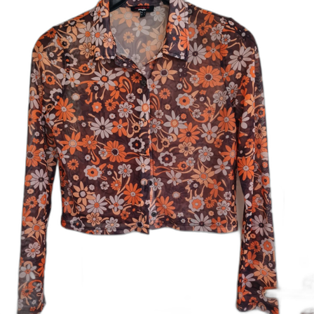 Blommig meshskjorta från Jennyfer