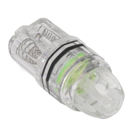 Dyb Drop Fiskeri Lys Transparent Plast AA Batteridrevet LED Fiskeri Lys til Trolling Hav Ferskvand Grøn