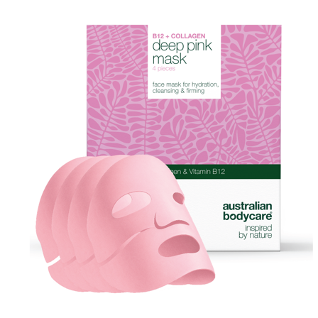 Australian Bodycare B12 Collagen Facial Mask, 4 stk.