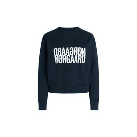 Mads Nørgaard Tilvina Sweat Organic SKY Captain Blå, Dame Sweatshirts