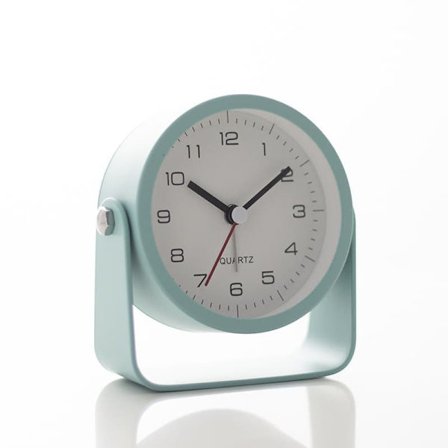 Stille Analog Vækkeur med Natlys - Sød Metalur med Justerbar Vinkel til Rejser, Natbord, Soveværelse