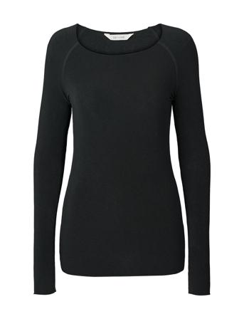 Amalie L/S Wool Top T-shirts & Tops Long-sleeved Svart Gai+Lisva