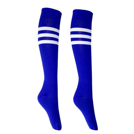 1 par fodboldsokker høj kvalitet lang slange knæ bomuld voksen