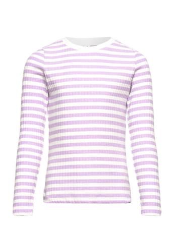 Lpelly Rib Ls Blouse Patterned Little Pieces